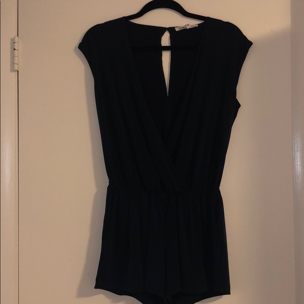 BCBG navy blue romper, size xs, worn once